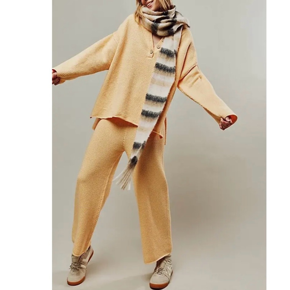 Free People Hailee Sweater Set Orange